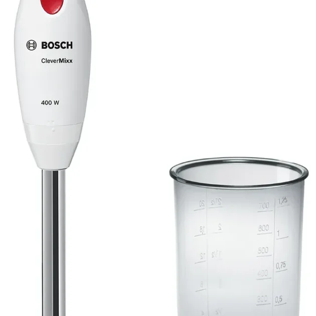 BOSCH PIED MIXEUR INOX 450W BLANC_roug msm24100
