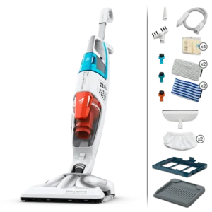 Votre kit CLEAN & STEAM MULTI Nettoyeur Vapeur CLEAN & STEAM MULTI 2 lingettes microfibre "tous sols" 2 lingettes microfibre "sols durs 3 petites brossettes colorées (bleu SDB, orange cuisine, vert pour toute autre pièce) 2 chaussettes pour le défroissage des textiles Brosse pour joint de carrelage 1 buse vapeur pour les recoins 1 raclette pour le nettoyage des vitres/miroirs Accessoire "Ultra Glider" pour les tapis/moquettes 1 socle de rangement 1 sac de rangement pour les accessoires 4 cartouches anti-calcaires