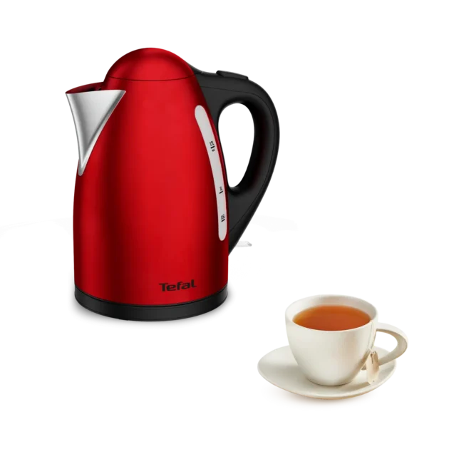 TEFAL Bouilloire 1,7l rouge inox Ref: K1110511