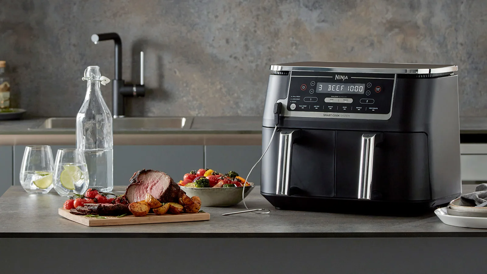 Friteuse sans huile Ninja Foodi MAX DualZone avec système Smart Cook AF451EU - Image 2