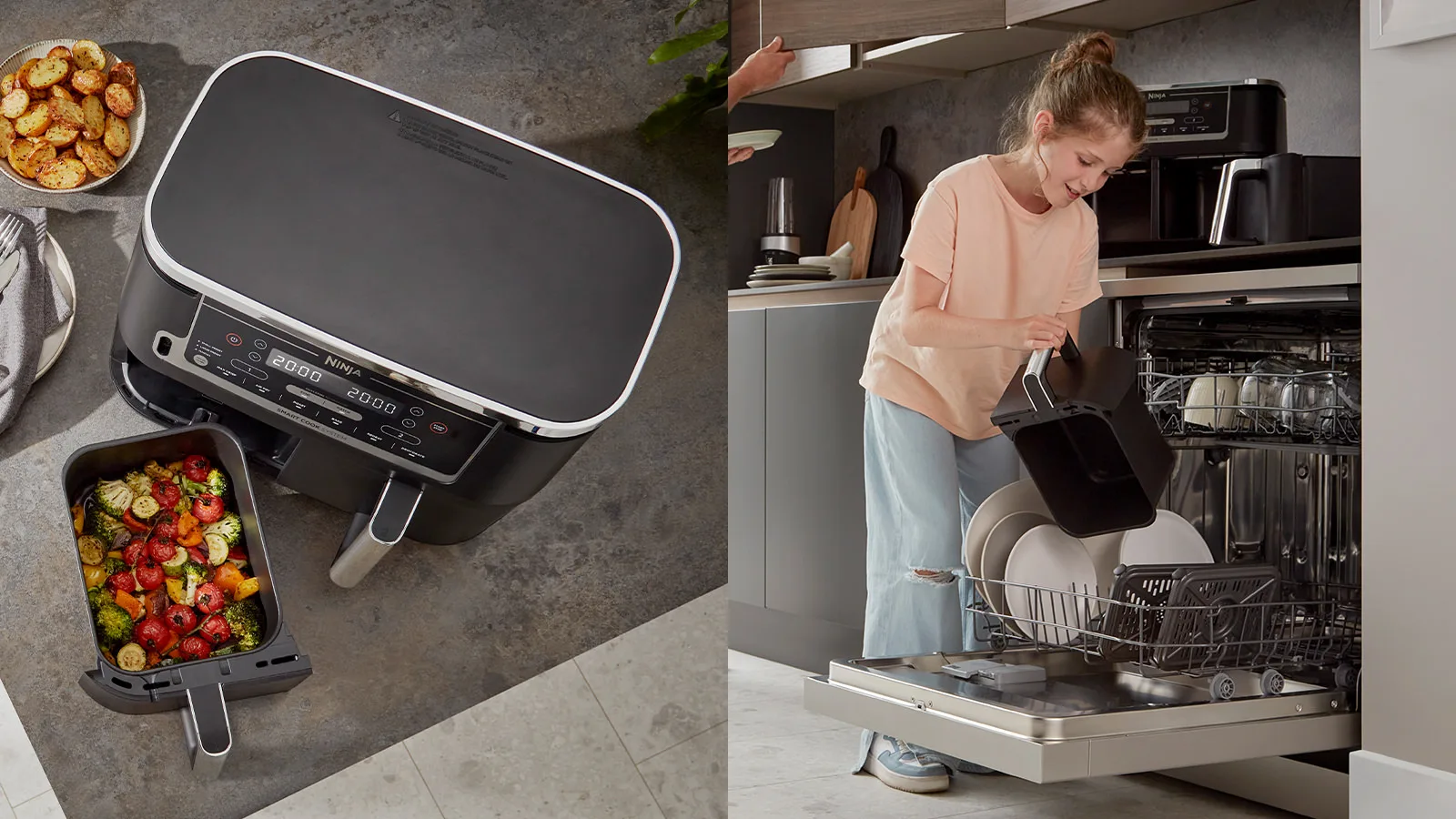 Friteuse sans huile Ninja Foodi MAX DualZone avec système Smart Cook AF451EU - Image 4